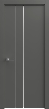 Межкомнатная дверь VISION 44 Шелк, (331) Грифельный шелк, 600/700/800*2000 мм. «Sofia» в Ярославле